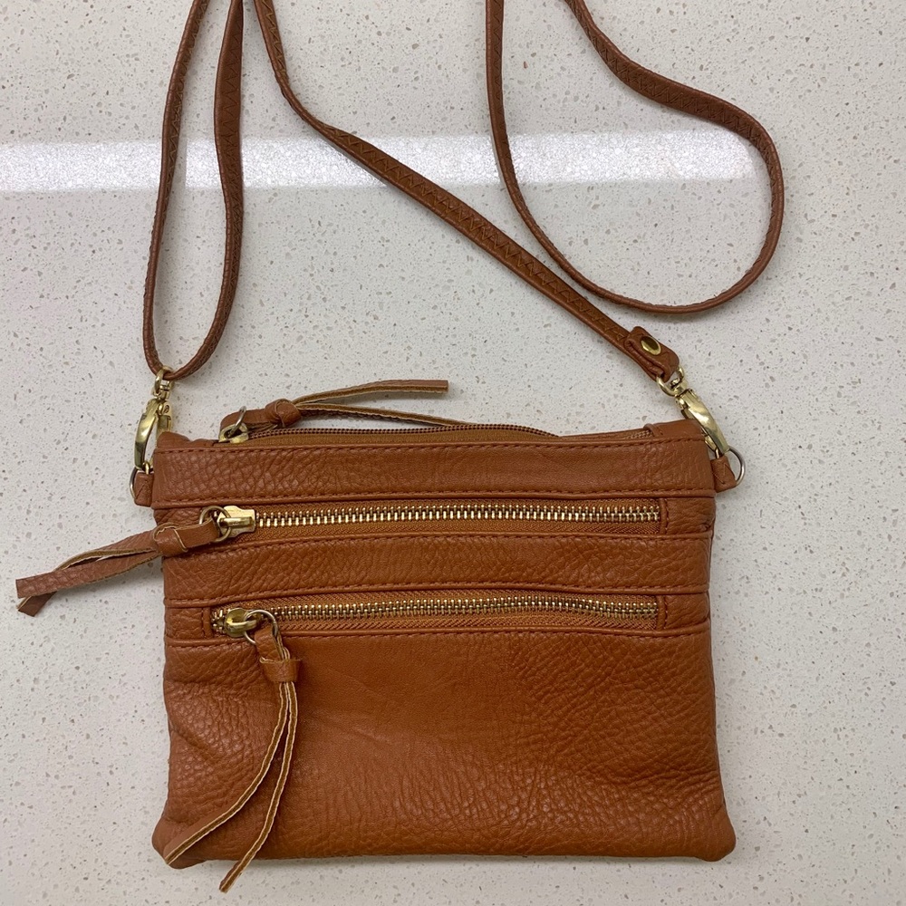 Multi Zipper Crossbody Wristlet